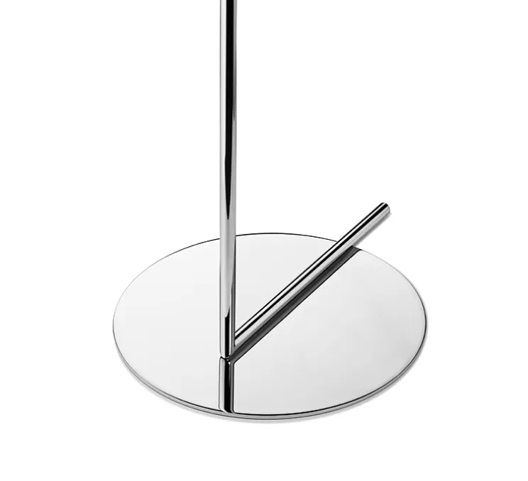 Lampadaire, IC Lights Floor 2, opalin et chrome, Ø38cm, H185,2cm - Flos