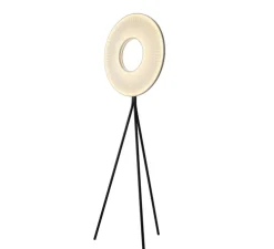 Lampadaire, Iris Tripod 60, blanc & noir, LED, dim, 2700K, 5250 lm, L169,5cm, H53,4cm - Dix heures dix