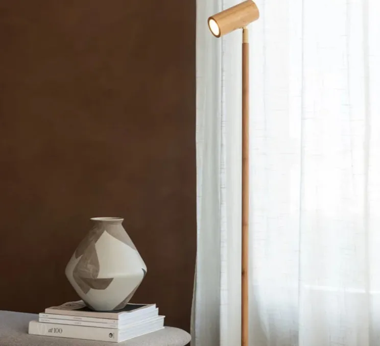Lampadaire, Java, naturel, Ø23cm, H141cm - Good&Mojo