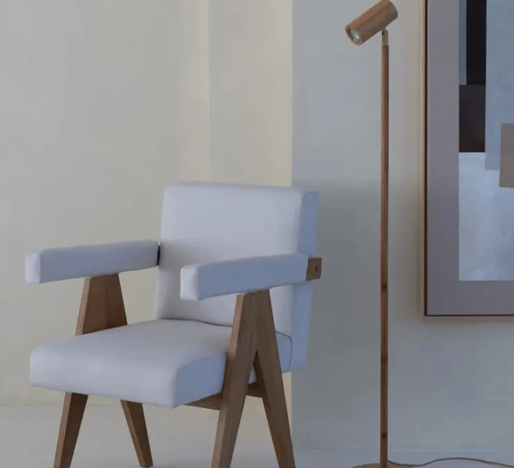 Lampadaire, Java, naturel, Ø23cm, H141cm - Good&Mojo