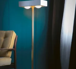 Lampadaire, Kernel, blanc, LED, L40cm, H130cm - Bert Frank