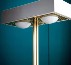 Lampadaire, Kernel, blanc, LED, L40cm, H130cm - Bert Frank