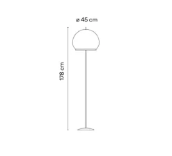 Lampadaire, Knit, 7480, beige, LED, dim, 2700K, 4782 lm, Ø45cm, H178cm - Vibia