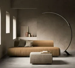 Lampadaire, Kyudo, noir, LED, 2700k, 4200lm, L42cm, H212cm - KDLN