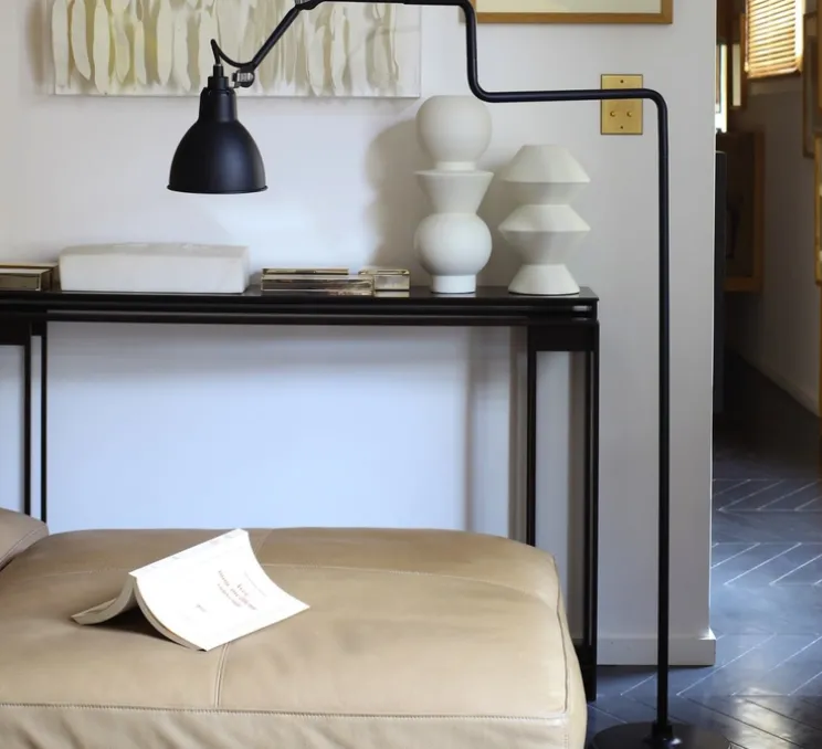 Lampadaire, Lampe Gras 411, noir, H120cm - Dcw éditions