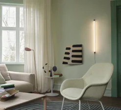 Lampadaire, Leaf , marron cuivré, LED, 3000K, 370lm, L22cm, H119cm - Muuto