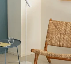 Lampadaire, Leo, blanc, LED, 2700K, 299 lm, Ø20cm, H115,5cm - Faro