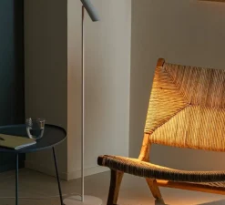 Lampadaire, Leo, blanc, LED, 2700K, 299 lm, Ø20cm, H115,5cm - Faro