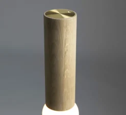 Lampadaire, Lightbone, chêne, LED, 2700K, 200 lm, Ø31,8cm, H124,3cm - Oblure