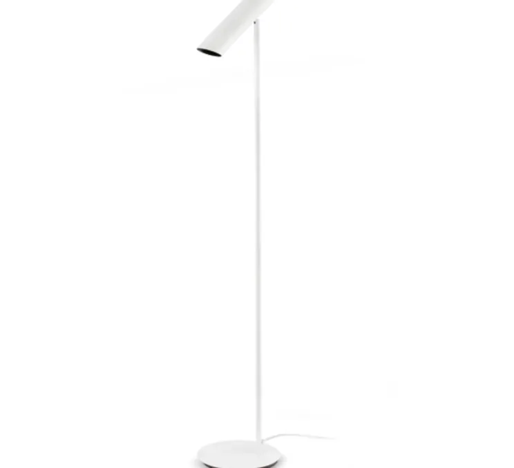 Lampadaire, LINK, blanc, LED, Ø20cm, H110cm - Faro