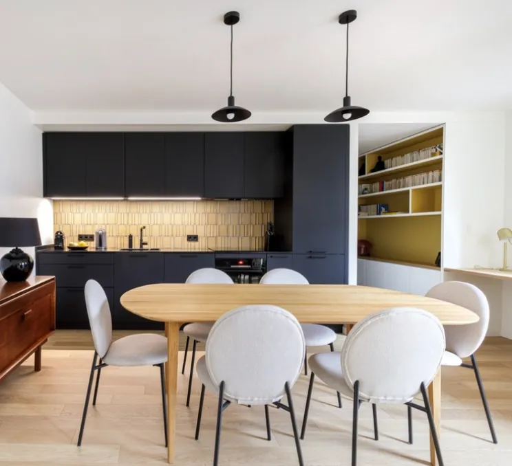 Lampadaire, liseuse, Link, noir, LED, Ø20cm, H110cm - Faro