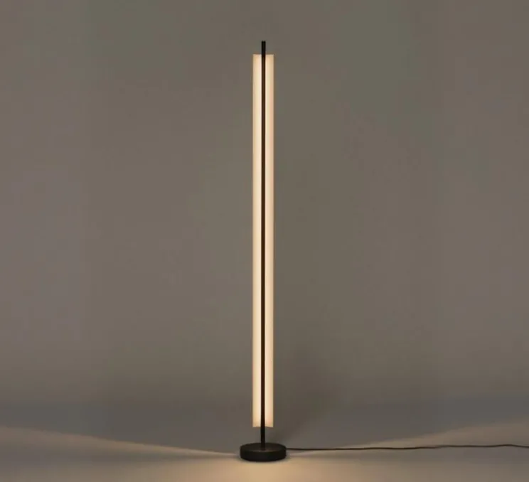 Lampadaire, Lámina 165 , noir, LED, dim, 2700K, 1484 lm, Ø21cm, H187,5cm - Santa & Cole