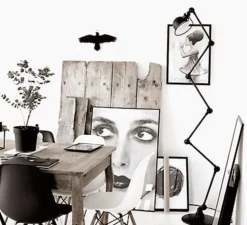 Lampadaire, Loft D9406, 6 bras, noir, L240cm, H240cm - Jieldé