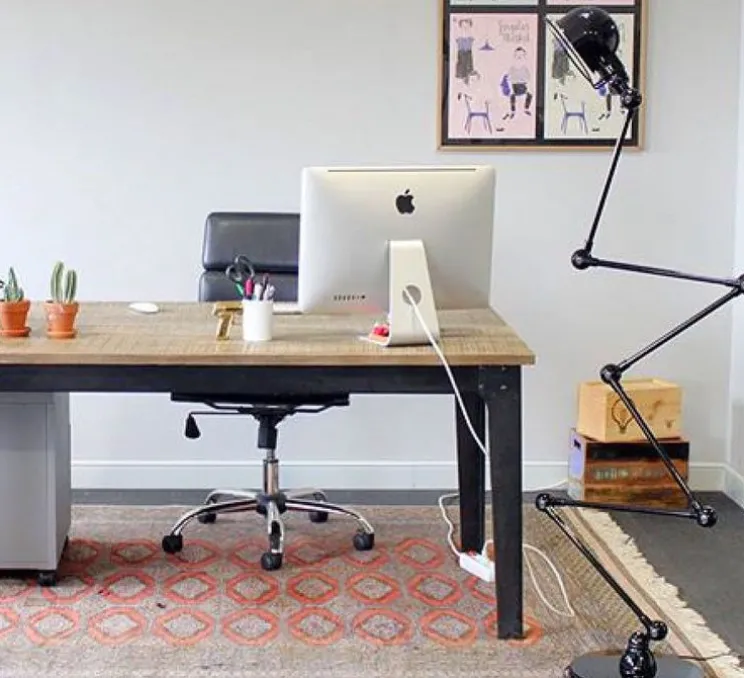 Lampadaire, Loft D9406, 6 bras, noir, L240cm, H240cm - Jieldé