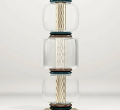 Lampadaire, Loulou 3 modules, Bleu minuit, Ø34cm, H101cm - Sarah Lavoine