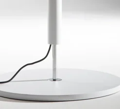 Lampadaire, Luna, blanc, chrome, LED, dim, 2700K, 2804 lm, Ø28cm, H181cm - Stilnovo