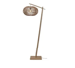 Lampadaire, Madeira, naturel, Ø73cm, H176cm - It's about Romi