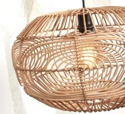 Lampadaire, Madeira, naturel, Ø73cm, H176cm - It's about Romi