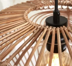 Lampadaire, Madeira, naturel, Ø73cm, H176cm - It's about Romi