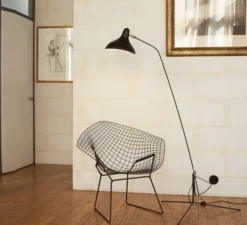 Lampadaire, Mantis BS1, noir, Ø74cm, H155cm - Dcw editions