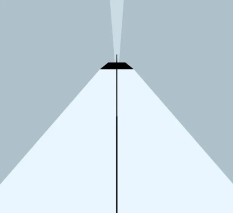 Lampadaire, Mayfair, blanc, LED, 2700K, 417lm, Ø30cm, H147cm - Vibia