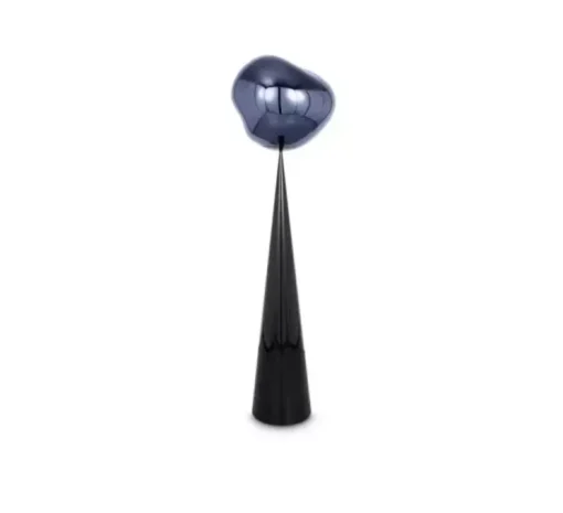 Lampadaire, Melt Cone Fat, gris fumé, LED, dim, 3000K, 800 lm, L50cm, H174cm - Tom Dixon