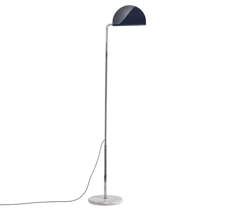 Lampadaire, Mezzaluna, bleu pétrole, LED, dim, 3000K, 6000 lm, L33cm, H2210cm - DCW éditions Paris