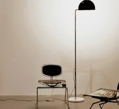 Lampadaire, Mezzaluna, noir, LED, dim, 3000K, 6000 lm, L33cm, H2210cm - DCW éditions Paris