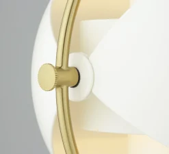 Lampadaire, Multi-Lite, laiton et blanc semi matt, Ø38,9cm, H148cm - Gubi