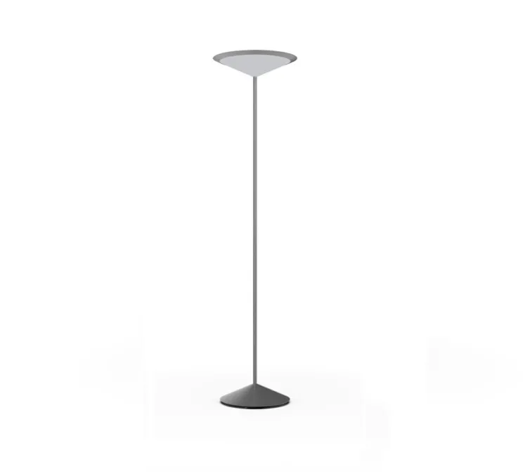 Lampadaire, Narciso, gris, LED, dim, 3000K, 1500 lm, Ø32cm, H130cm - Penta