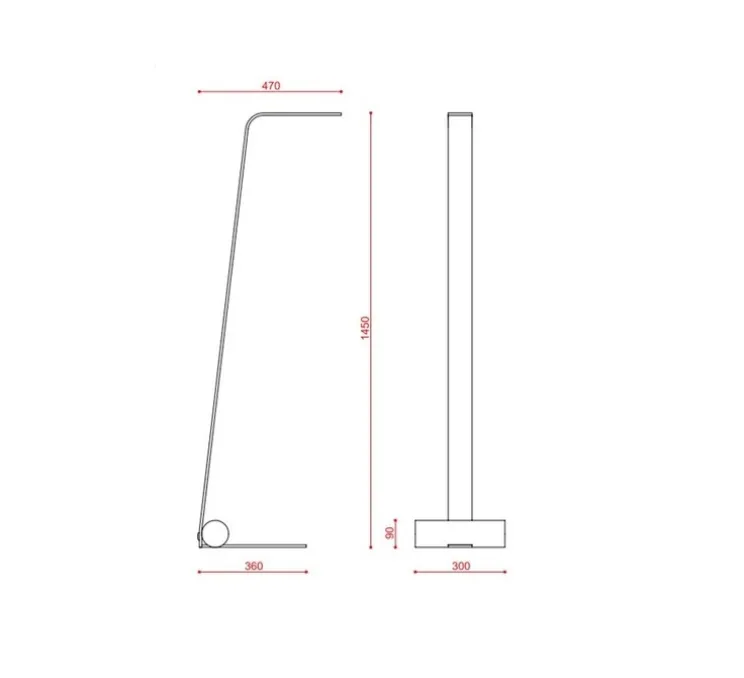 Lampadaire, Nastro 563.61, vert-de-gris, beige, IP40, LED, dim, 2700K, 1100 lm, L30cm, H145cm - Tooy