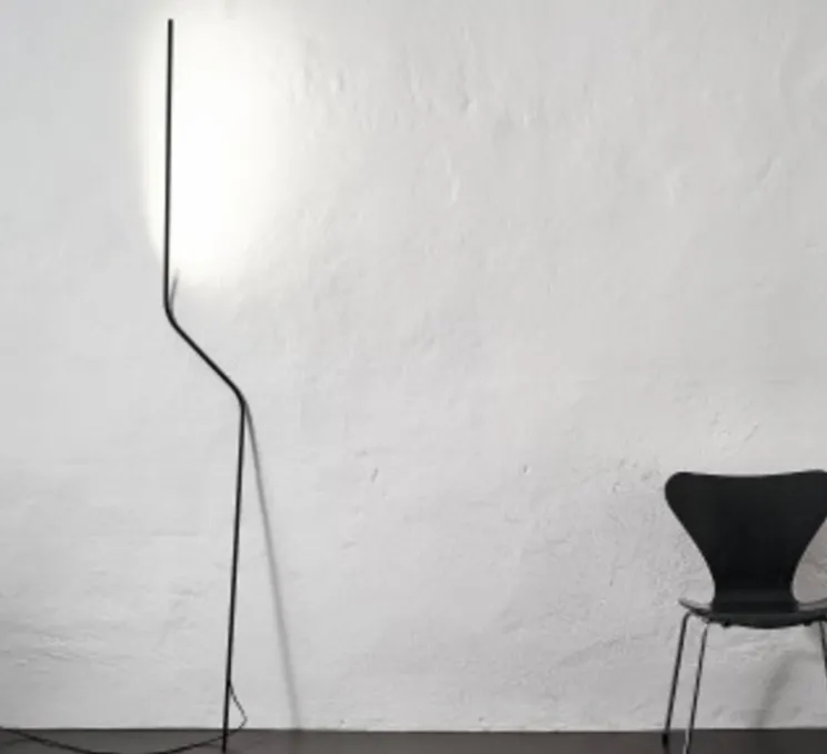 Lampadaire, Neo, noir, LED, 2700k, 540lm, P30cm, H200cm - Nemo lighting