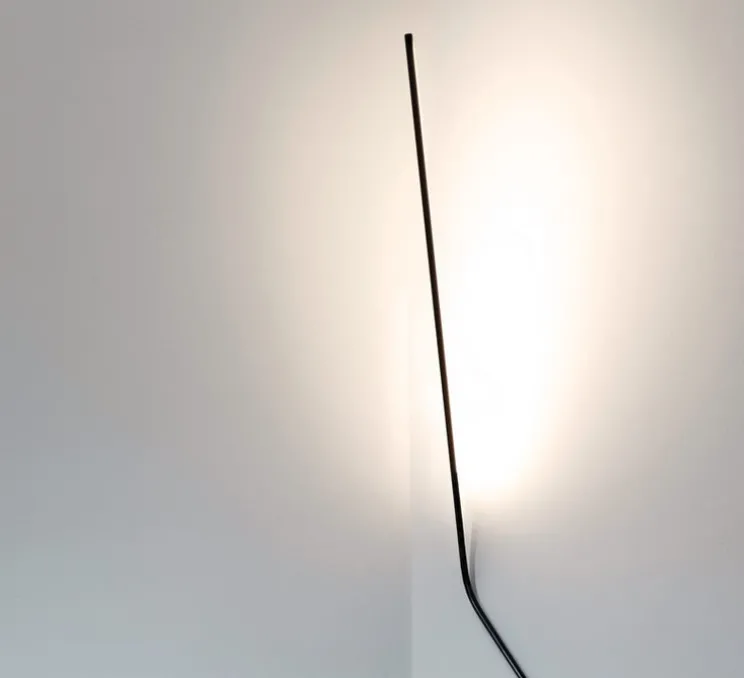 Lampadaire, Neo, noir, LED, 2700k, 540lm, P30cm, H200cm - Nemo lighting