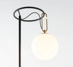 Lampadaire, NH, noir, laiton et blanc, Ø42cm, H171,8cm - Artemide