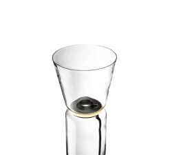 Lampadaire, Noctambule (1 cylindre haut + cône), transparent, LED, 2700K, 3960lm, Ø39cm, H91cm - Flos