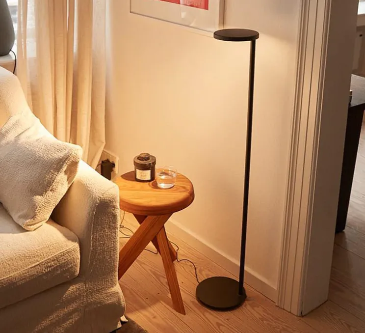 Lampadaire, Oblique, anthracite mat, LED, dim, 2700K, 750 lm, Ø20cm, H107,4cm - Flos