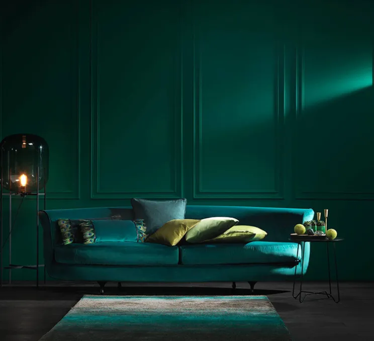 Lampadaire, Oda Big, verre fumé, gris, H140cm - PULPO