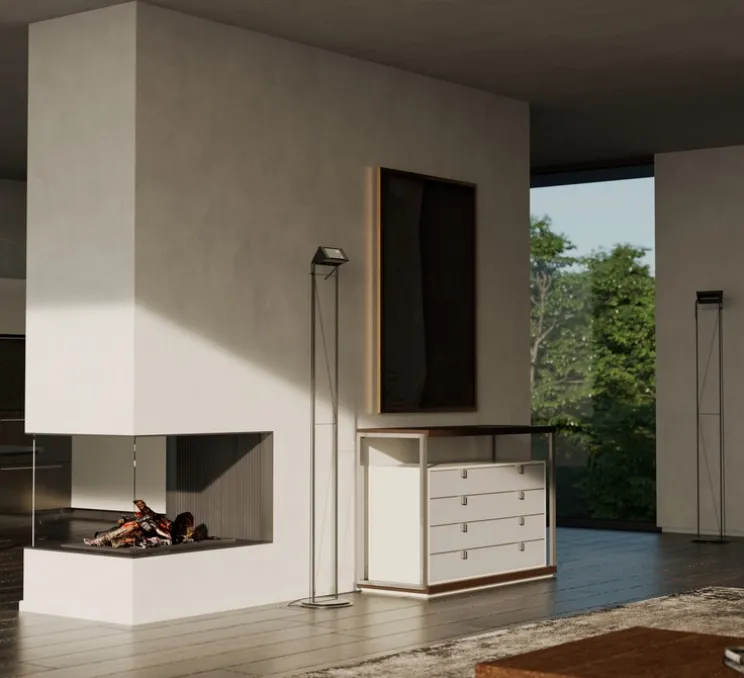 Lampadaire, Opus, Black Soft Touch, L30cm, H187cm - Lumina