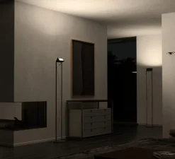 Lampadaire, Opus, Black Soft Touch, L30cm, H187cm - Lumina