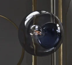 Lampadaire, Orb, Laiton, transparent, Ø36cm, H161,5cm - Bolia