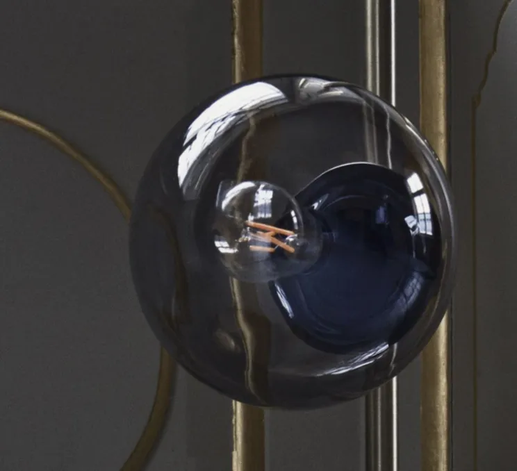 Lampadaire, Orb, Laiton, transparent, Ø36cm, H161,5cm - Bolia