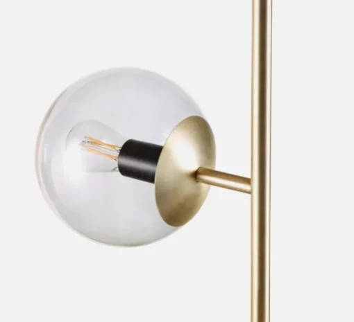 Lampadaire, Orb, Laiton, transparent, Ø36cm, H161,5cm - Bolia