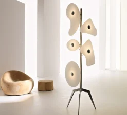 Lampadaire, Orbital, blanc, Ø53cm, H170cm - Foscarini