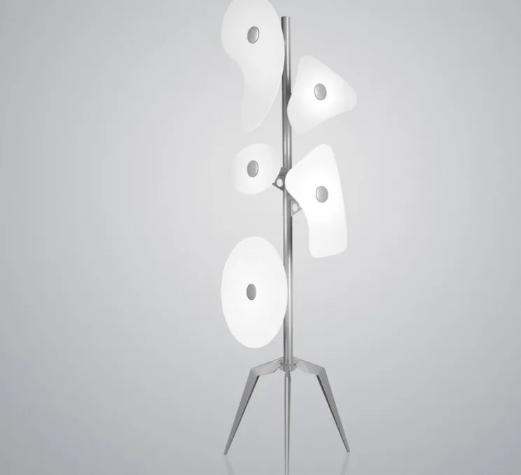 Lampadaire, Orbital, blanc, Ø53cm, H170cm - Foscarini