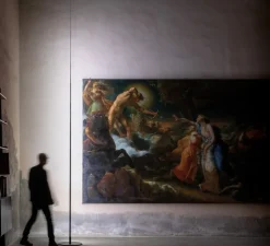 Lampadaire, Origine 490, noir mat, LED, 2700K, 3760lm, Ø37cm, H470cm - Davide Groppi