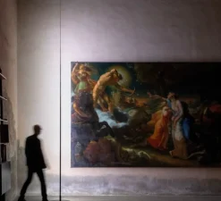 Lampadaire, Origine 290, noir mat, LED, 3000K, 1000lm, Ø37cm, H270cm - Davide Groppi