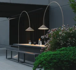 Lampadaire, Out, 4275, beige D1, IP65, LED, dim, Dali, 2700K, 1362 lm, L44cm, H242cm - Vibia