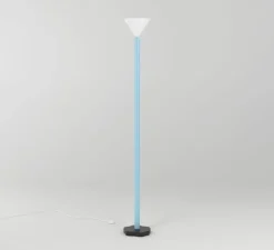 Lampadaire, Outlines, blanc, bleu, noir, L19,9cm, H159cm - Atelier Areti