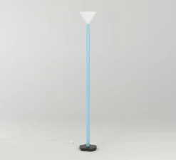 Lampadaire, Outlines, blanc, bleu, noir, L19,9cm, H159cm - Atelier Areti
