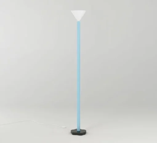 Lampadaire, Outlines, blanc, bleu, noir, L19,9cm, H159cm - Atelier Areti